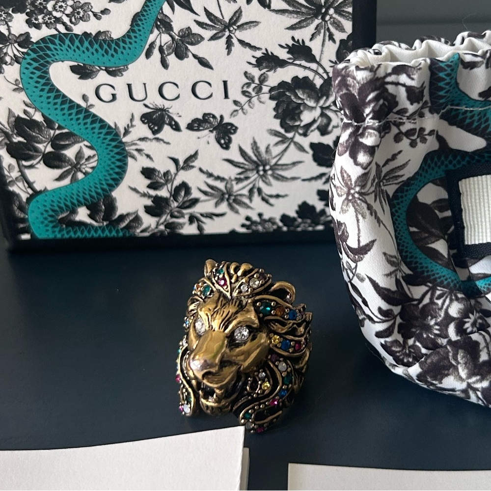 G U C C I 🔥 Lion Ring 🔥
